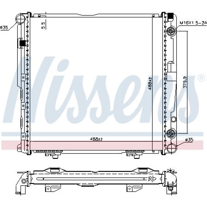 Nissens Wasserkühler PKW 62751A