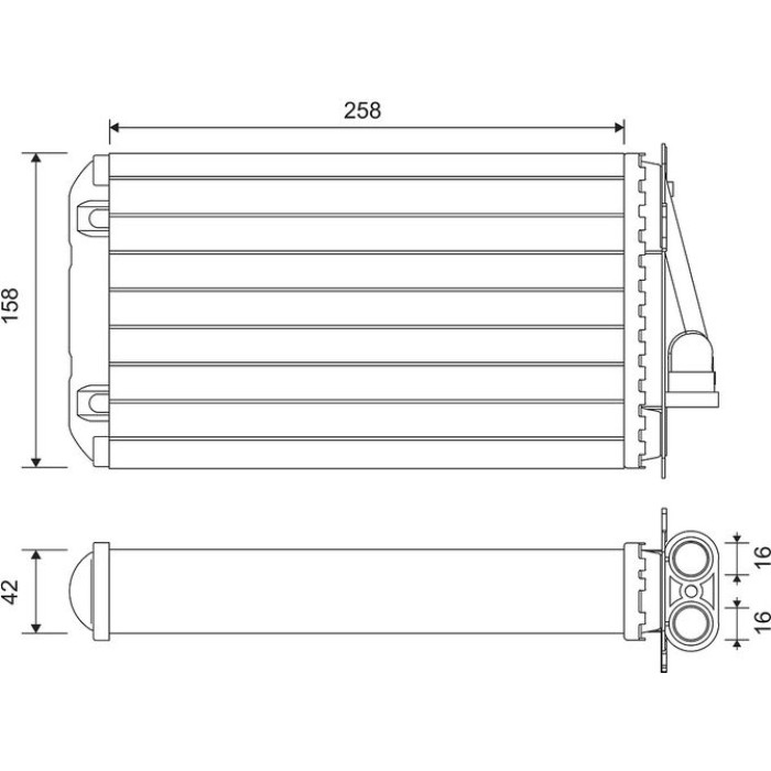 Valeo Heizungswärmetauscher 812194