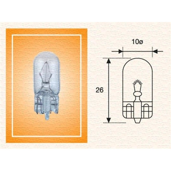 003822100000 Magneti Marelli Glühlampe 003822100000 - W3W 24V/3W (Ca-Glas) 10 Stück 003822100000 Magneti Marelli Glühlampe 003822100000 - W3W 24V/3W (Ca-Glas) 10 Stück