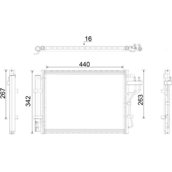 MAHLE Kondensator, Klimaanlage AC 917 000P