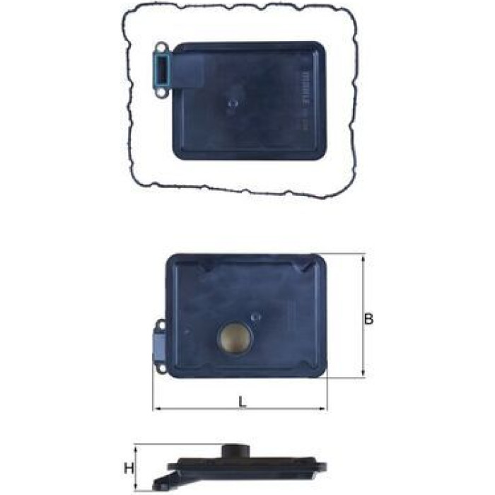 MAHLE Hydraulikfilter, Automatikgetriebe HX 254D MAHLE Hydraulikfilter, Automatikgetriebe HX 254D