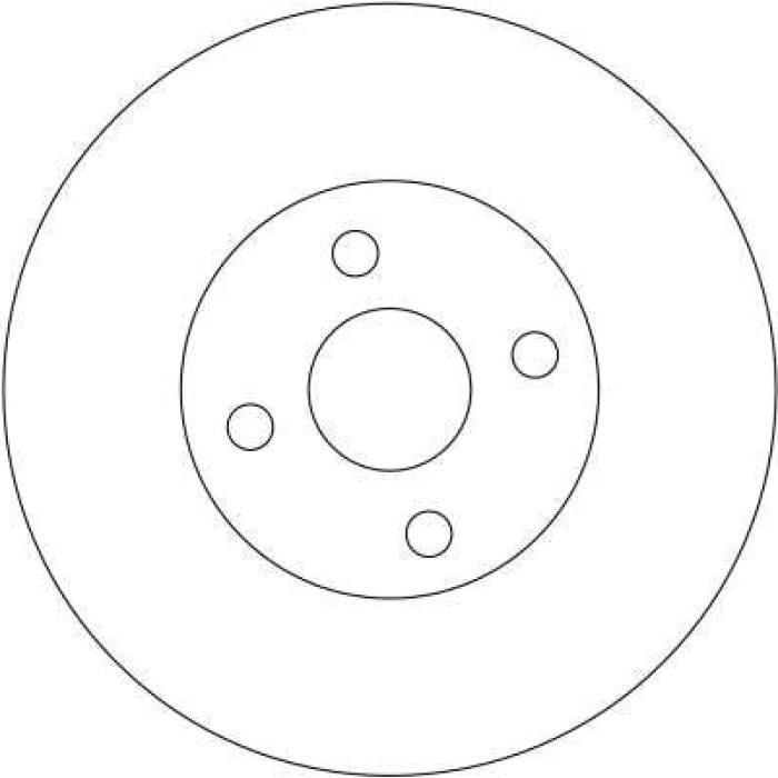 TRW Bremsscheibe Toyota Corolla 1.8 Vvt-I/2.0 D-4D 01-07 DF4366
