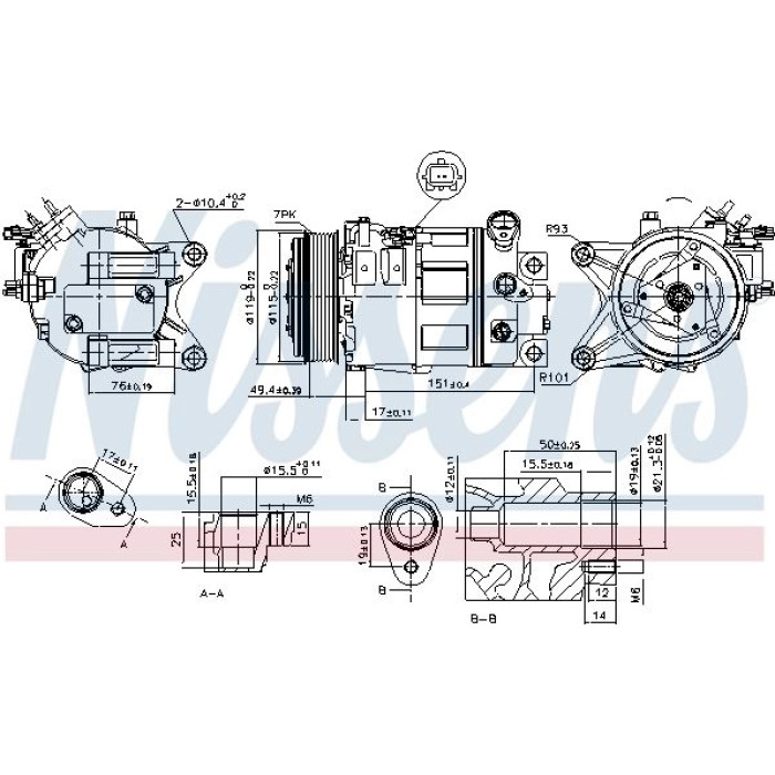Nissens Klimakompressor PKW 890226 Nissens Klimakompressor PKW 890226