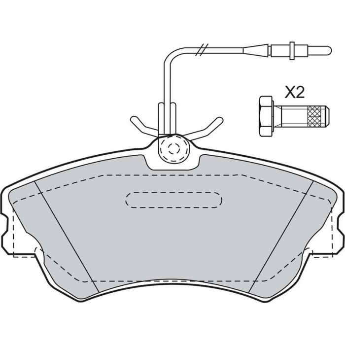 Valeo Bremsbelagsatz 598470 Valeo Bremsbelagsatz 598470