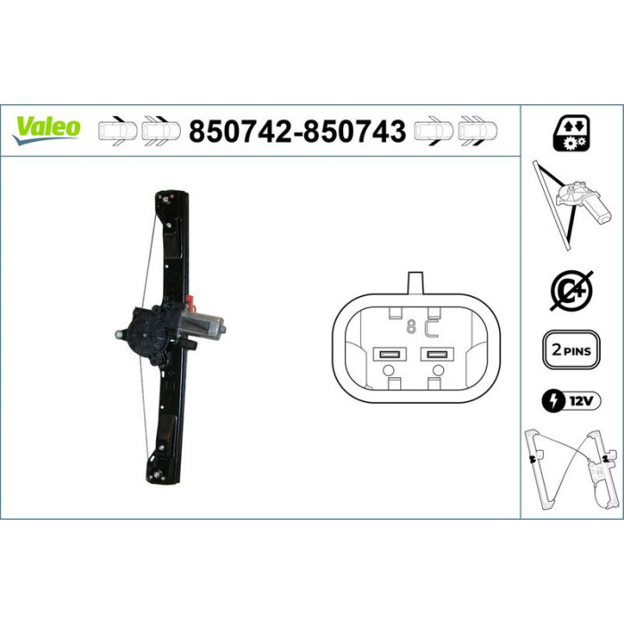 VALEO 850743 Fensterheber VALEO 850743 Fensterheber