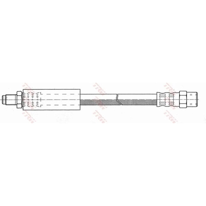 TRW Bremsschlauch Hinterachse PHB238 TRW Bremsschlauch Hinterachse PHB238