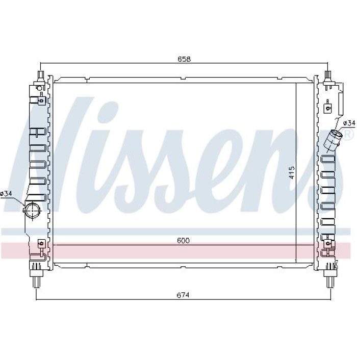 Nissens Wasserkühler PKW 61628
