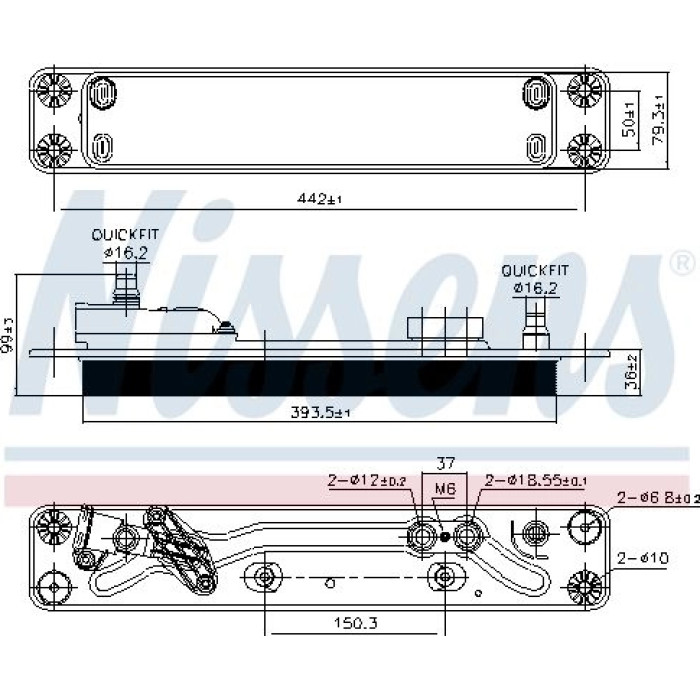 Nissens Ölkühler PKW 90837 Nissens Ölkühler PKW 90837