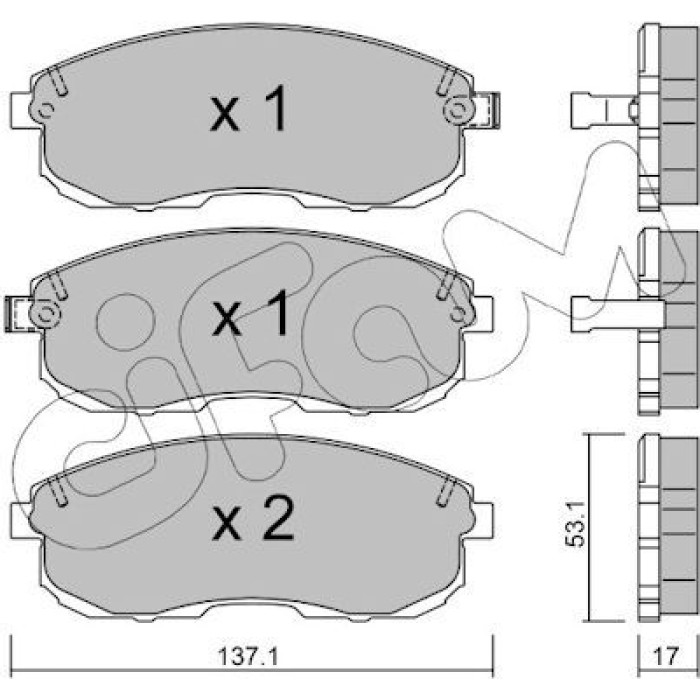 822-404-0 CIFAM Bremsbelagsatz, Scheibenbremse 822-404-0 822-404-0 CIFAM Bremsbelagsatz, Scheibenbremse 822-404-0