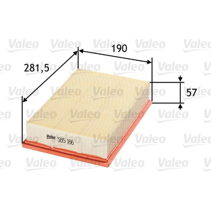 Valeo Luftfilter 585186 Valeo Luftfilter 585186