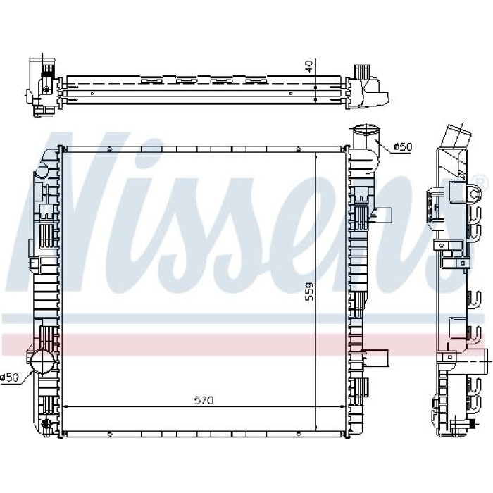 Nissens Wasserkühler LKW 62626A Nissens Wasserkühler LKW 62626A