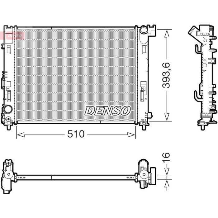 Denso Motorkühler DRM46103 Denso Motorkühler DRM46103
