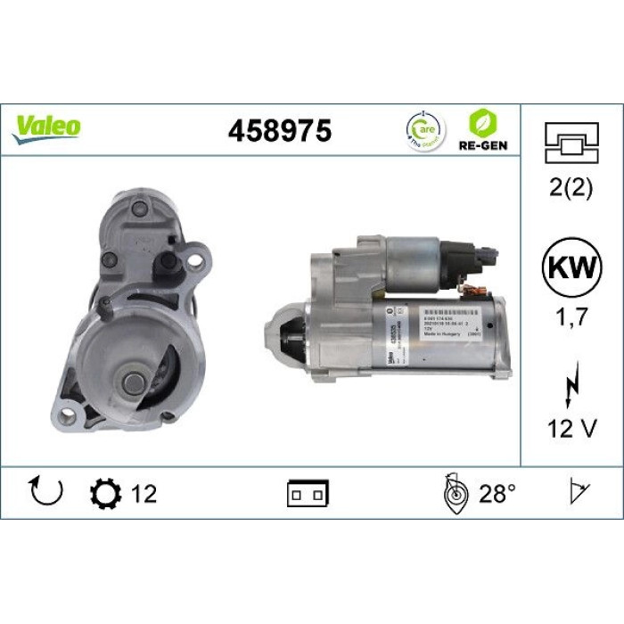 Valeo Anlasser 458975 Valeo Anlasser 458975