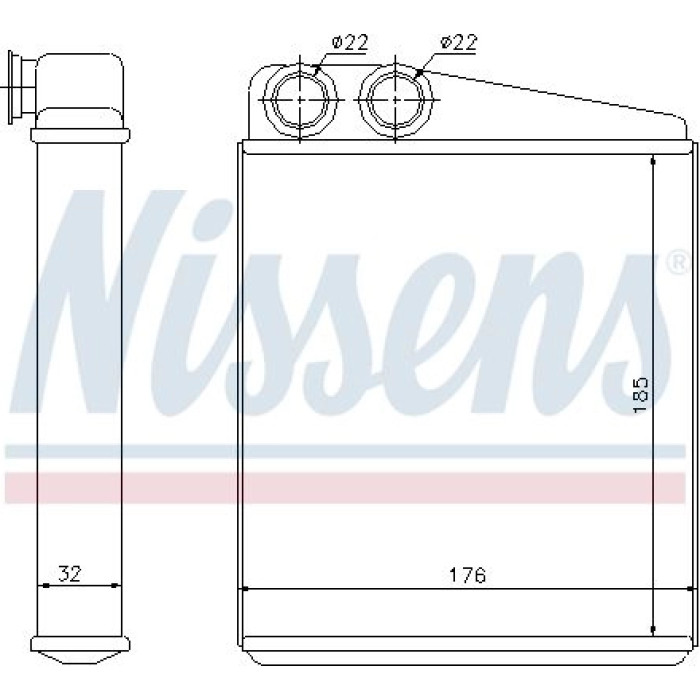 Nissens Heizungskühler PKW 70228 Nissens Heizungskühler PKW 70228