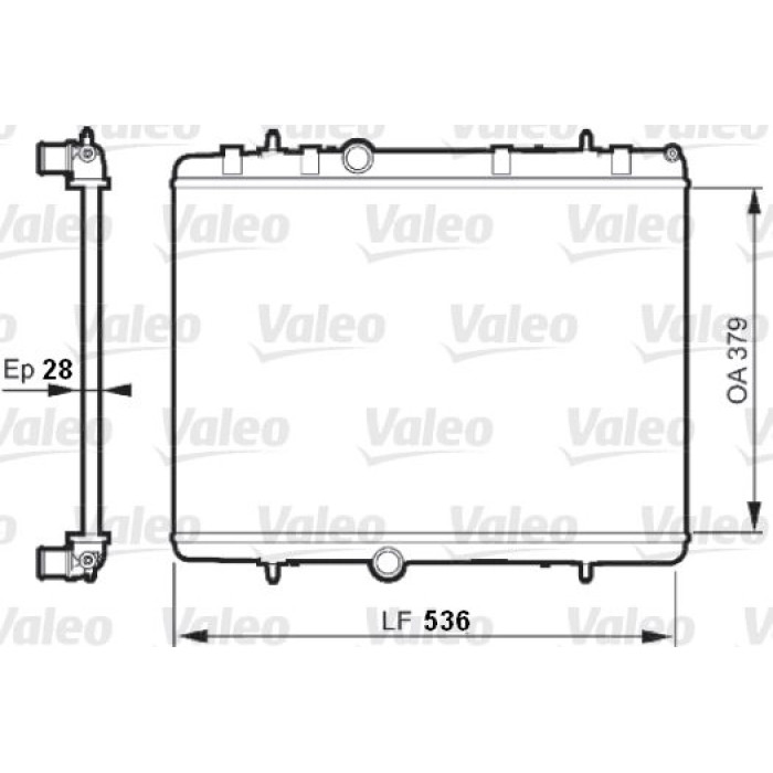 Valeo Motorkühler 735608 Valeo Motorkühler 735608