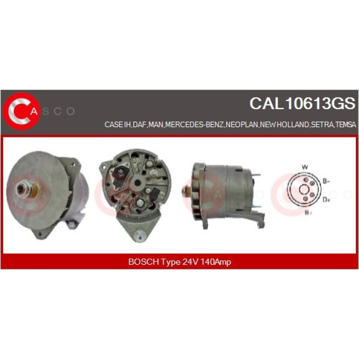 CASCO Generator CAL10613GS CASCO Generator CAL10613GS