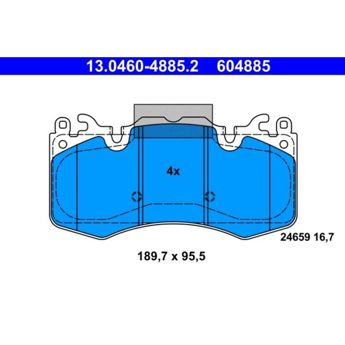 ATE Bremsbelagsatz 13.0460-4885.2