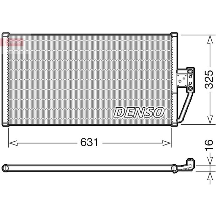 Denso Klimakondensator DCN05021 Denso Klimakondensator DCN05021