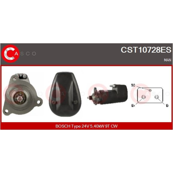 CASCO Anlasser CST10728ES CASCO Anlasser CST10728ES
