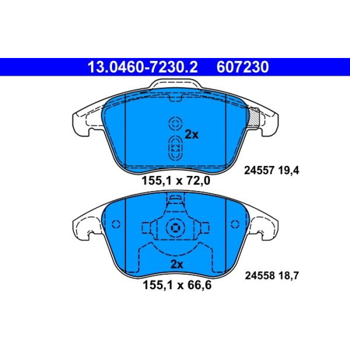 13.0460-7230.2 ATE Bremsbelagsatz Peugeot Vorderachse 3008/5008 1, 2-1, 6/2, 0 HDi 09 13.0460-7230.2 13.0460-7230.2 ATE Bremsbelagsatz Peugeot Vorderachse 3008/5008 1, 2-1, 6/2, 0 HDi 09 13.0460-7230.2