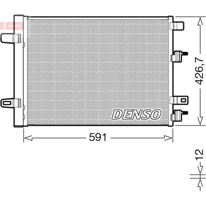 Denso Klimakondensator DCN17063 Denso Klimakondensator DCN17063