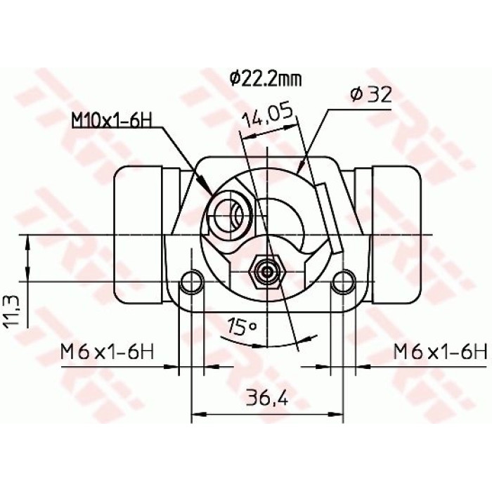 TRW Radbremszylinder BWH232 TRW Radbremszylinder BWH232