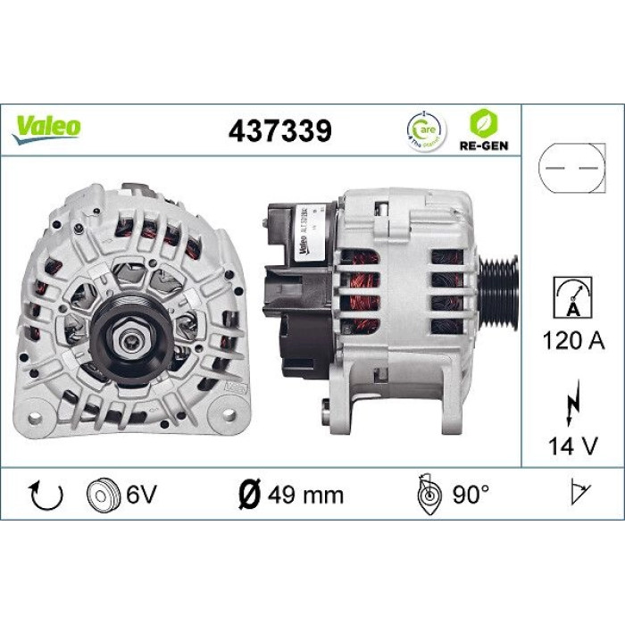 Valeo Lichtmaschine 437339 Valeo Lichtmaschine 437339