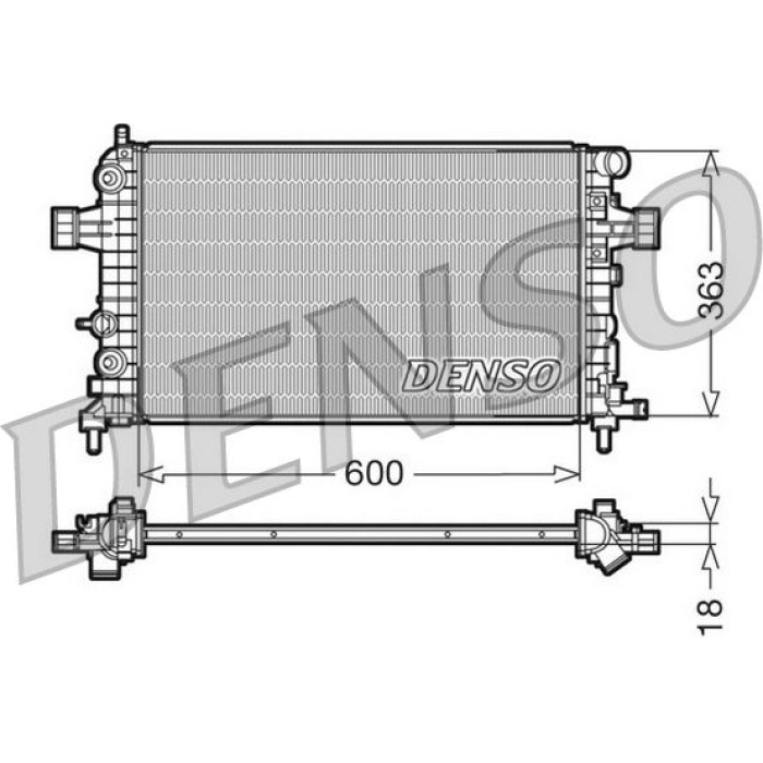 Denso Motorkühler DRM20101 Denso Motorkühler DRM20101
