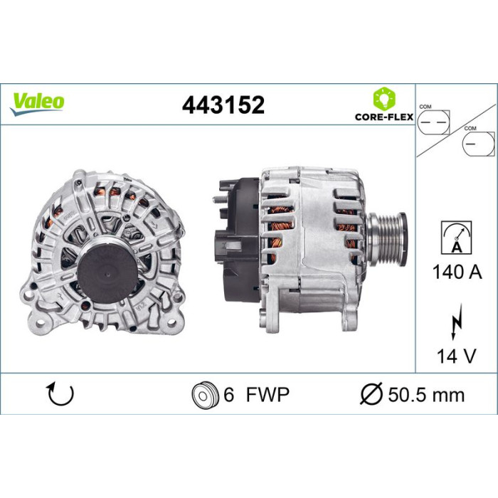 Valeo Lichtmaschine 443152 Valeo Lichtmaschine 443152