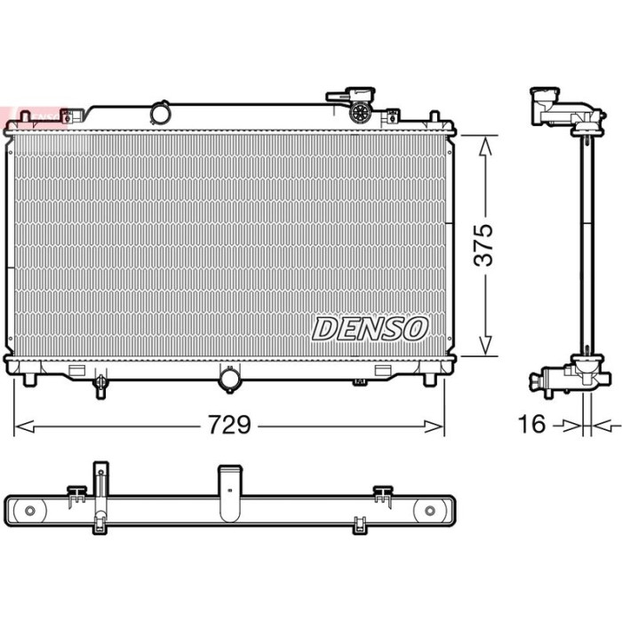 Denso Motorkühler DRM44048 Denso Motorkühler DRM44048