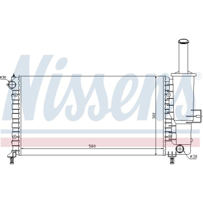 Nissens Wasserkühler PKW 61764 Nissens Wasserkühler PKW 61764