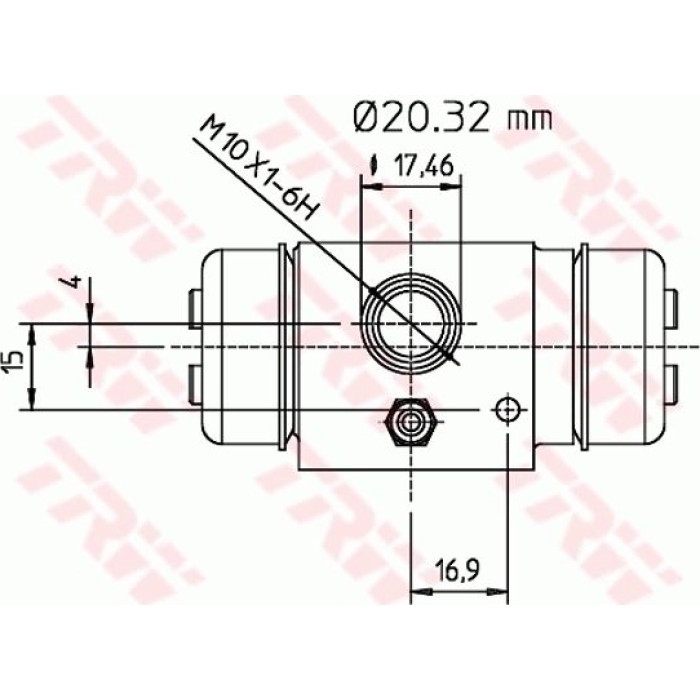TRW Radbremszylinder BWF196 TRW Radbremszylinder BWF196