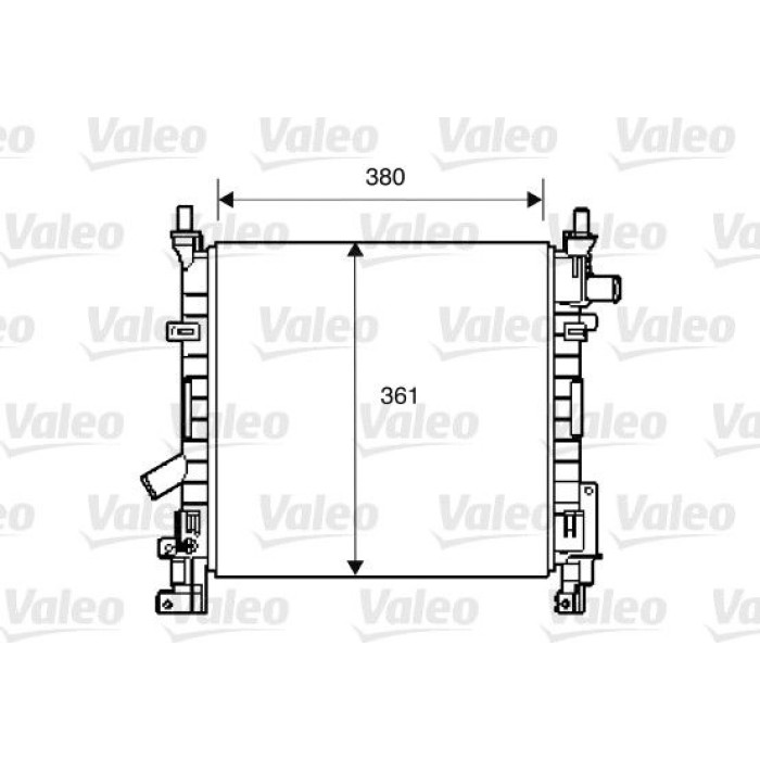 Valeo Motorkühler 734392 Valeo Motorkühler 734392