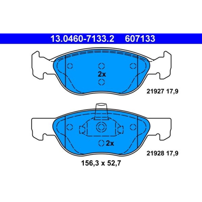 ATE Bremsbelagsatz 13.0460-7133.2 ATE Bremsbelagsatz 13.0460-7133.2