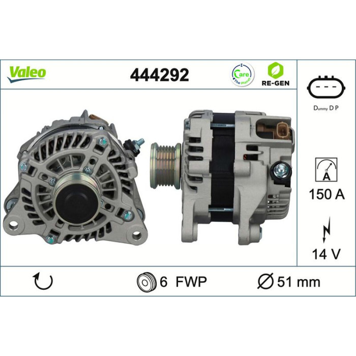 Valeo Lichtmaschine 444292 Valeo Lichtmaschine 444292