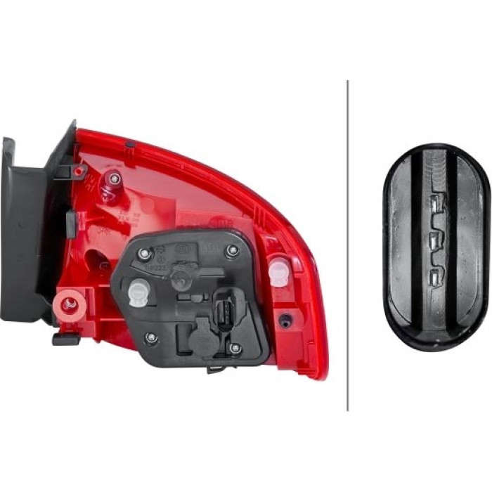 2VA 010 085-091 HECKLEUCHTE L 12 V HELLA 2VA 010 085-091 HECKLEUCHTE L 12 V HELLA