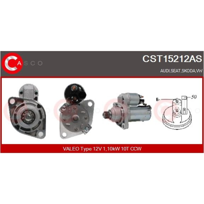 CASCO Anlasser CST15212AS CASCO Anlasser CST15212AS