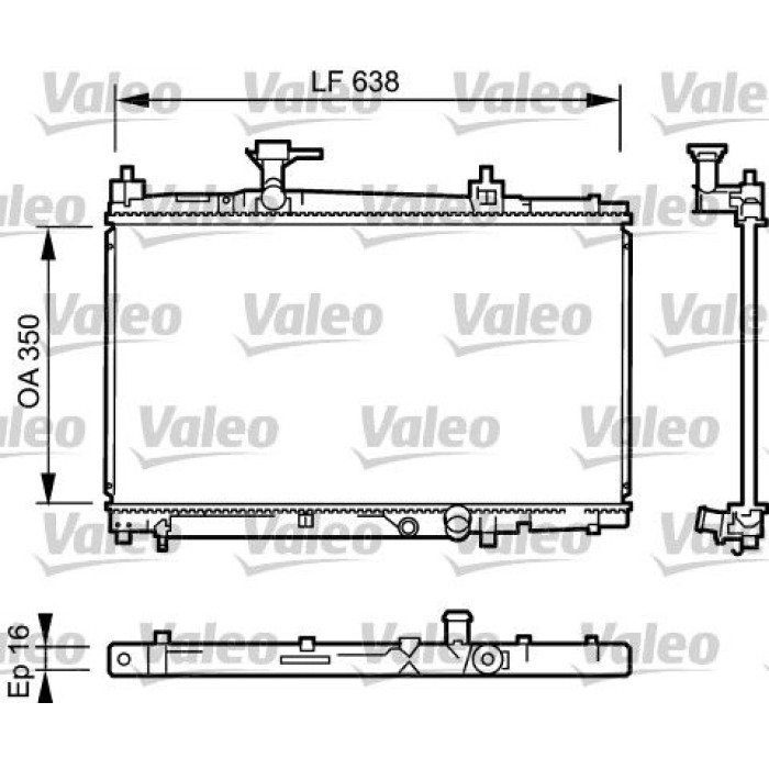 Valeo Motorkühler 734842 Valeo Motorkühler 734842