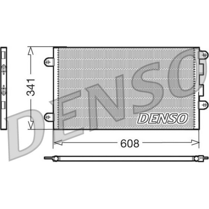 Denso Klimakondensator DCN01012