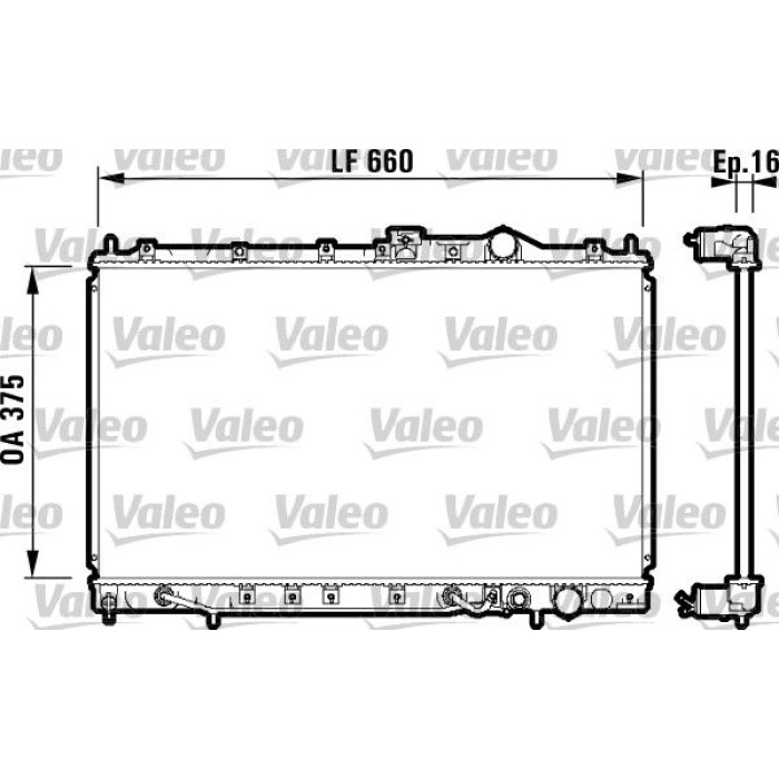 Valeo Motorkühler 731648 Valeo Motorkühler 731648