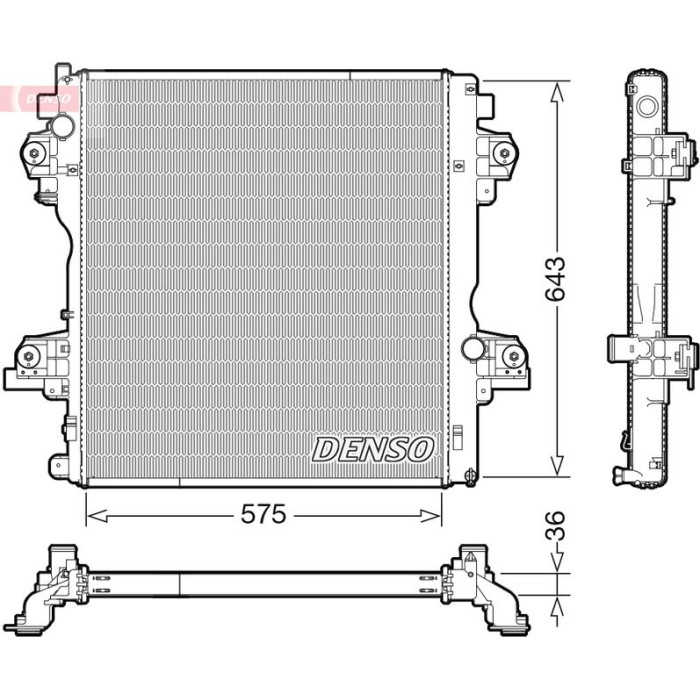 Denso Motorkühler DRM50140 Denso Motorkühler DRM50140