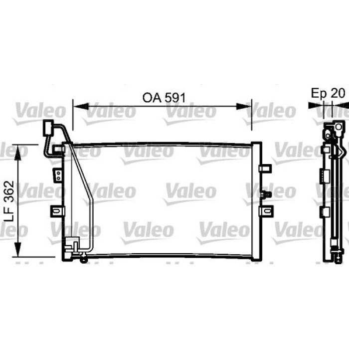 Valeo Klimakondensator 814000