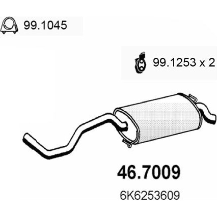 ASSO Endschalldämpfer 46.7009 ASSO Endschalldämpfer 46.7009