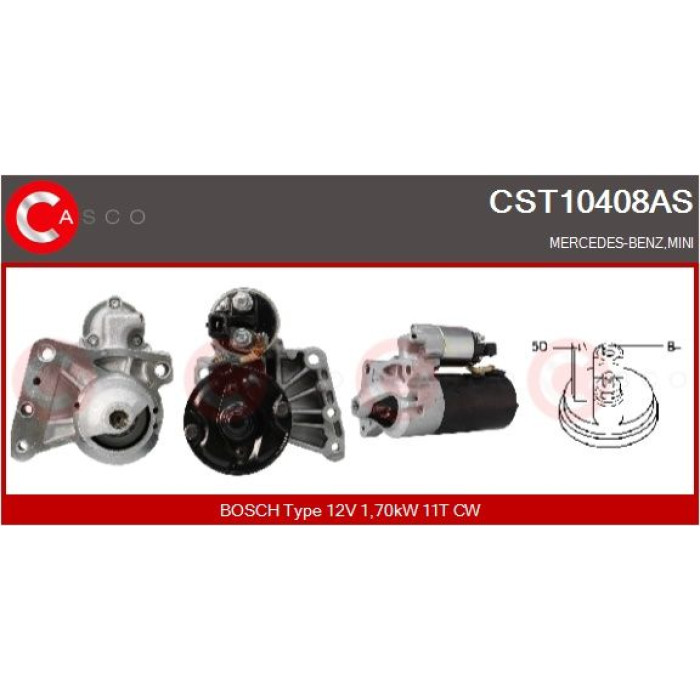 CASCO Anlasser CST10408AS CASCO Anlasser CST10408AS