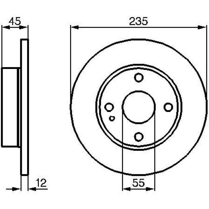 Bosch Bremsscheibe Vorderachse 0 986 478 252 Bosch Bremsscheibe Vorderachse 0 986 478 252