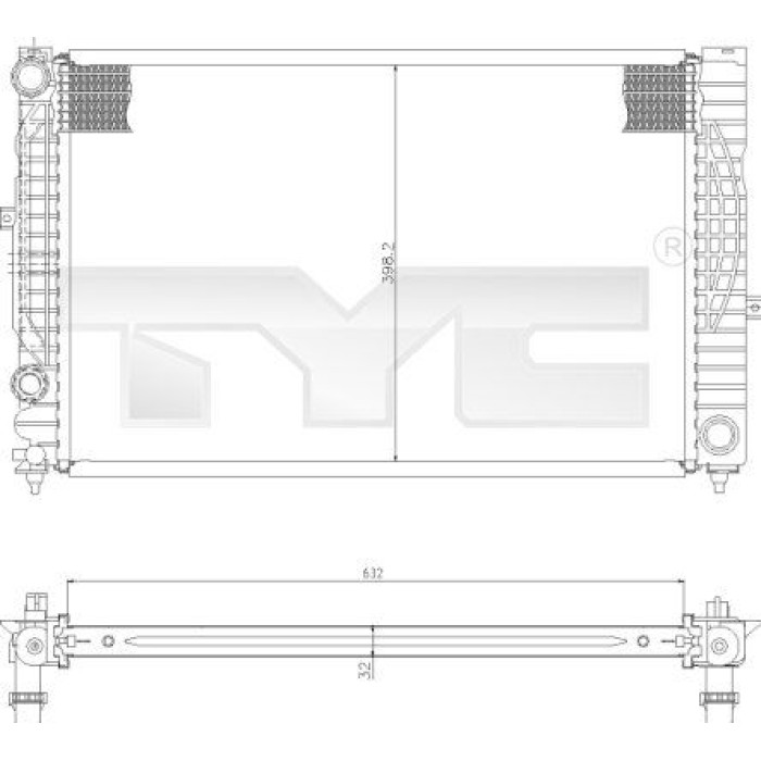 TYC Motorkühler 702-0010
