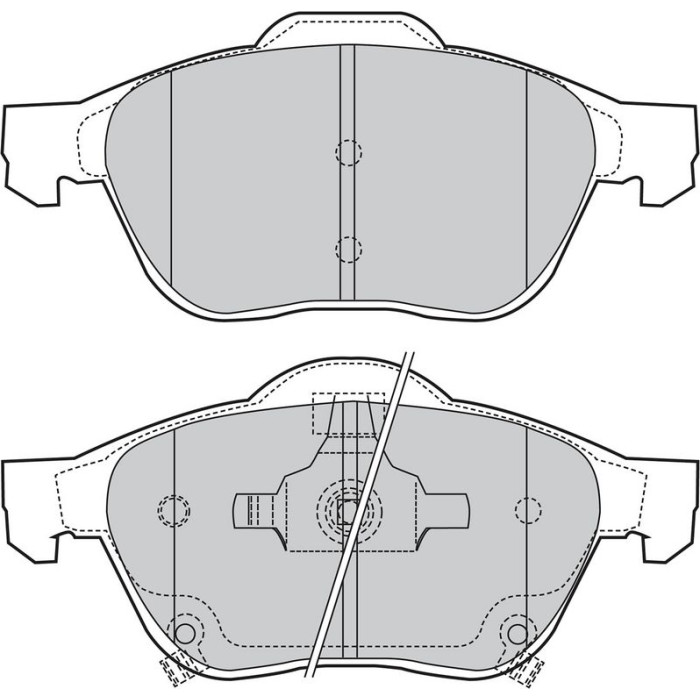 Valeo Bremsbelagsatz 598653 Valeo Bremsbelagsatz 598653