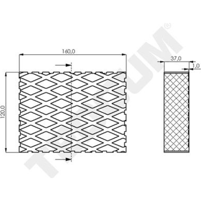 TEDGUM Hebebühnen-Anbauelement 00849910 TEDGUM Hebebühnen-Anbauelement 00849910