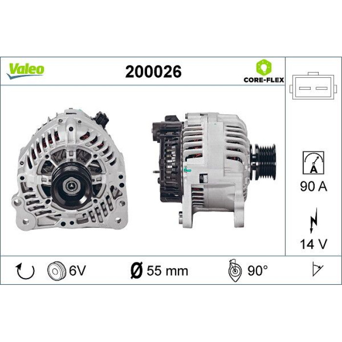 Valeo Lichtmaschine 200026 Valeo Lichtmaschine 200026