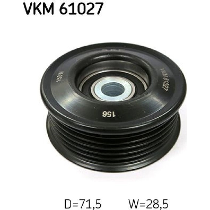 SKF Keilrippenriemen-Umlenkrolle VKM 61027 SKF Keilrippenriemen-Umlenkrolle VKM 61027